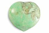 Polished Garnierite Heart - Madagascar #246693-1